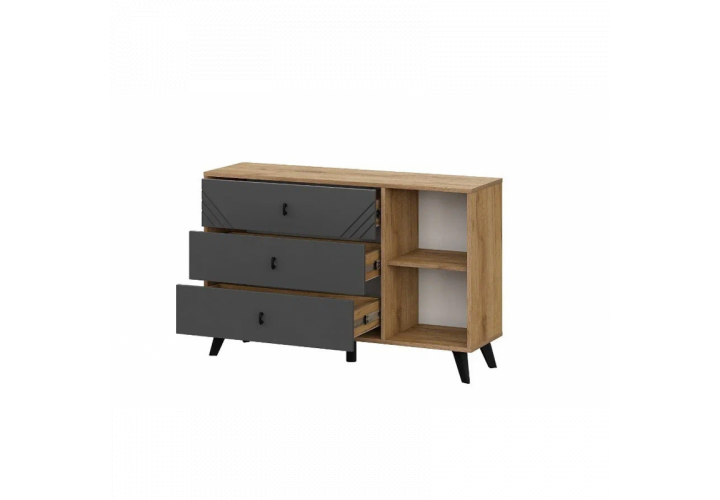 Комод Байкал 3 ящика (со створкой)