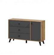 Комод "Байкал" 3 ящика (со створкой)