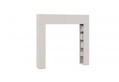 Шкаф навесной "Порто" со стеллажами СМ-393.21.022 - фото