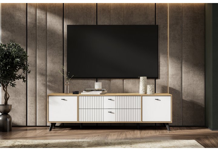 Тумба для телевидеоаппаратуры с ящиками Милан