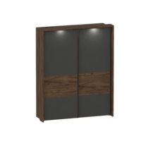 Шкаф двухдверный с раздвижными дверями "Глазго" - фото